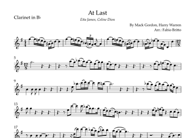 At Last (arr. Fabio Britto)