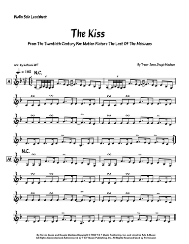 The Kiss (arr. Katsumi WF)