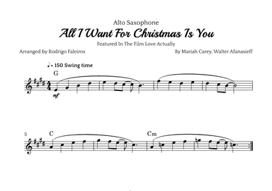 All I Want For Christmas Is You (arr. Rodrigo Faleiros)