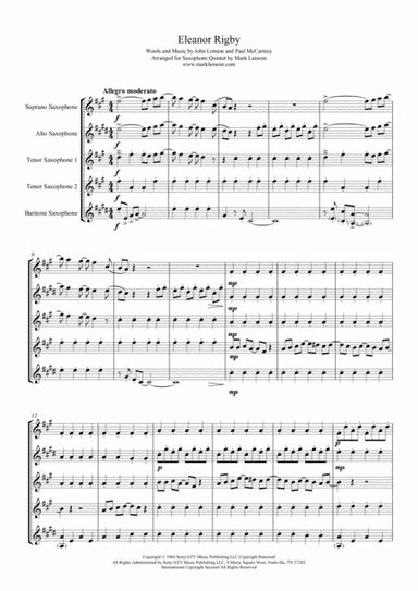 Eleanor Rigby (arr. Mark Lansom)