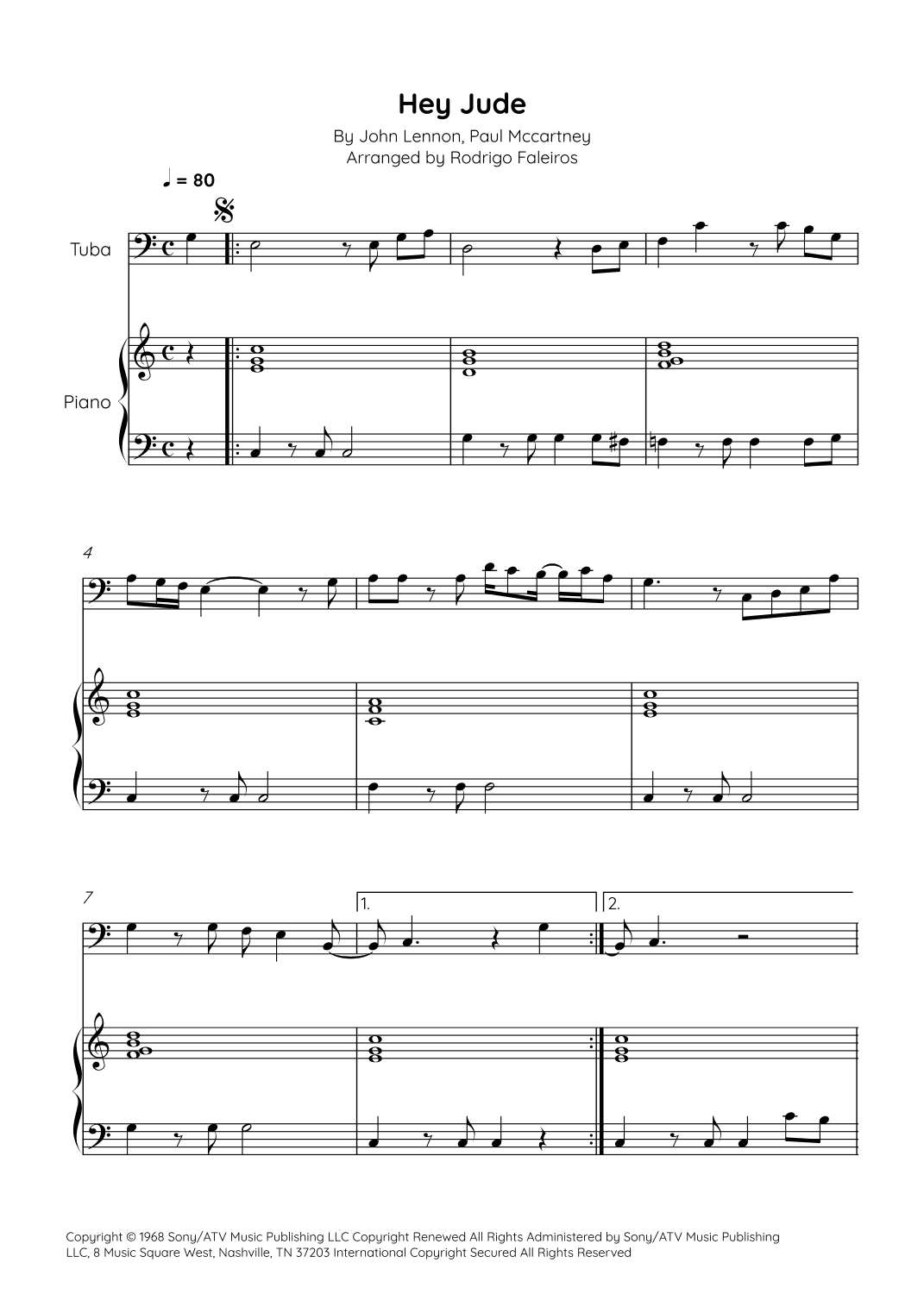 Hey Jude (arr. Rodrigo Faleiros)