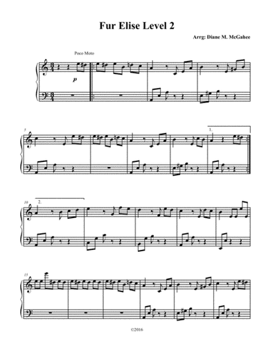 Fur Elise (arr. Diane M. McGahee)