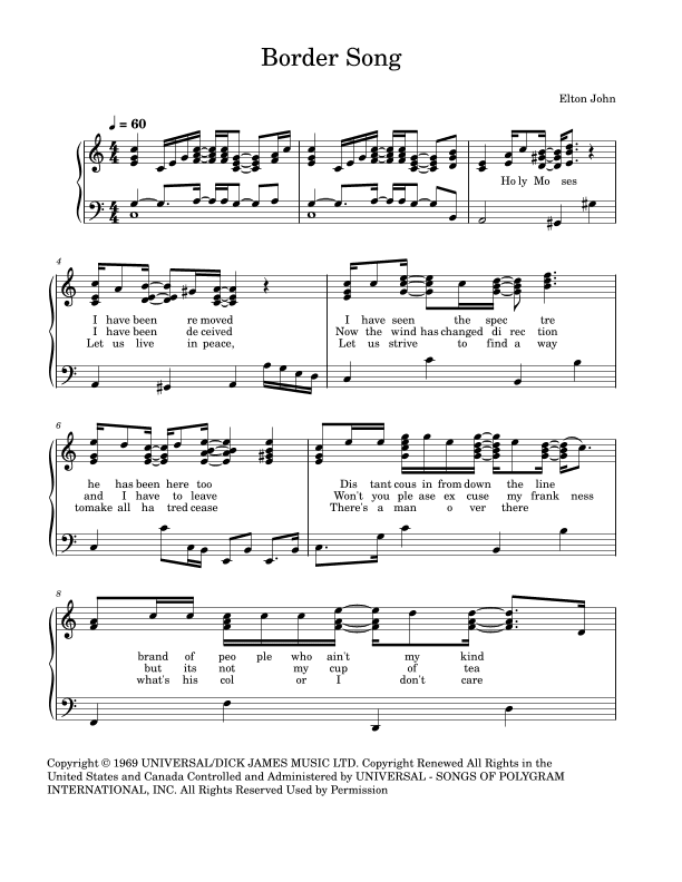 Border Song (arr. Jacob A Smith)