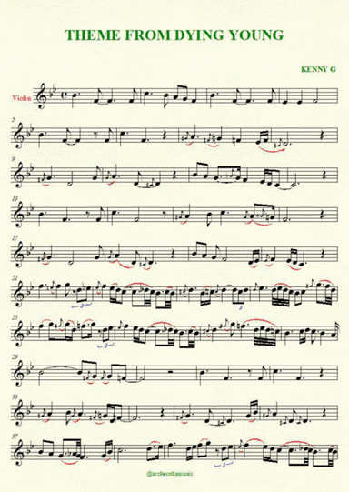 Theme From Dying Young (arr. archecollamusic)