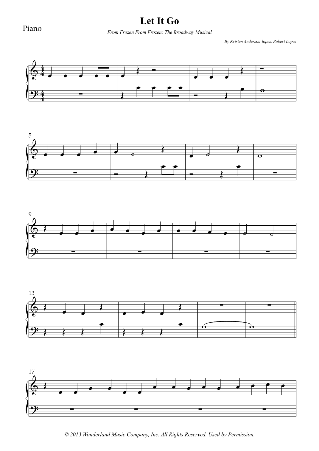 Let It Go (arr. Wesley S. SIlva)