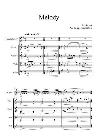 Melody (arr. Filippo Tramontana)