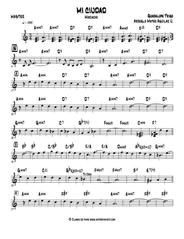 Mi Ciudad (arr. Mateo Aguilar)