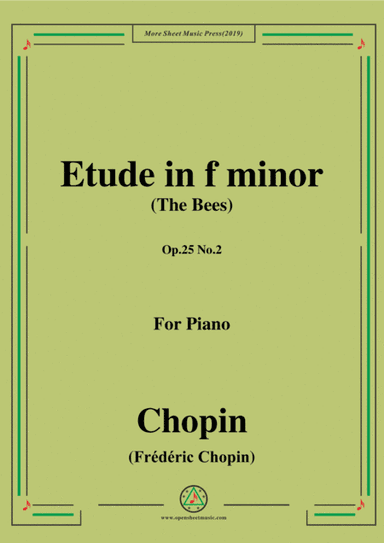 Chopin-Études,Op.25,for Piano (arr. MSM)