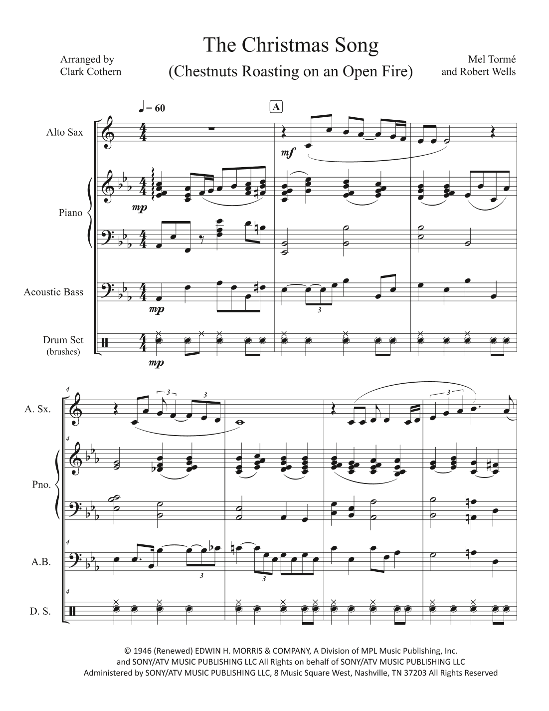 The Christmas Song (chestnuts Roasting On An Open Fire) (arr. Clark Cothern)