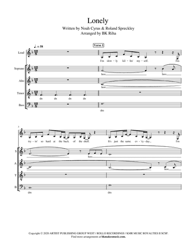 Lonely (arr. BK Riha / Brandy Kay Riha)
