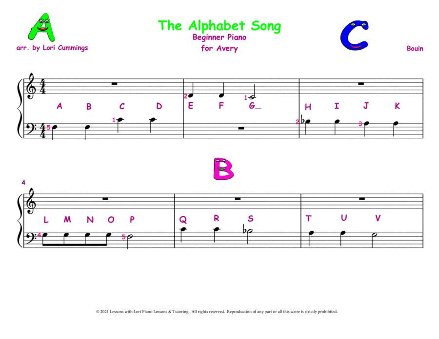 Alphabet Song (arr. Lori Cummings)