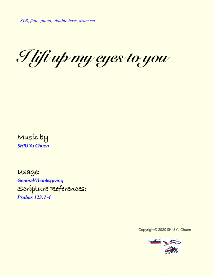 I lift up my eyes to You