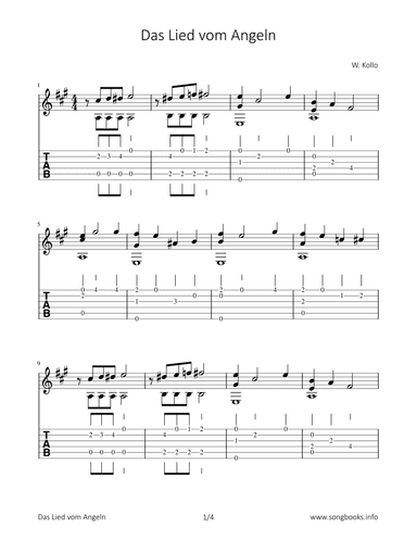 Das Lied vom Angeln (arr. Bettina Schipp)