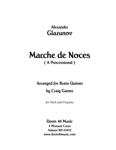 Marche de Noces (A Processional March) (arr. Craig Garner)