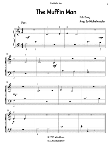 The Muffin Man (arr. Michelle Ayler)