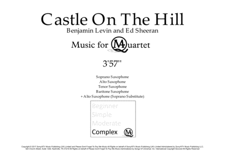 Castle On The Hill (arr. Music4Quartet)