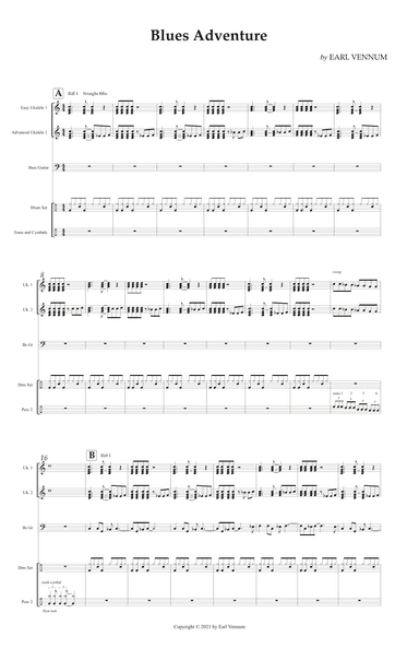 Blues Adventure - Score Only
