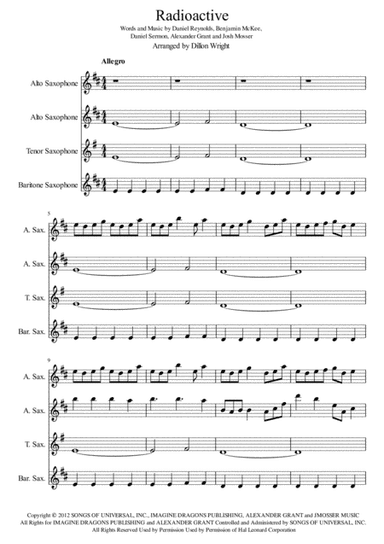 Radioactive (arr. Dillon Wright)