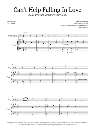 Can't Help Falling In Love (arr. Iury Cardoso)