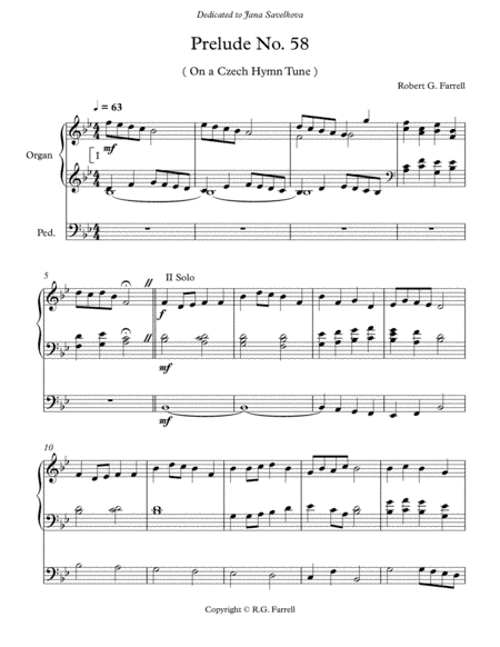 Organ Prelude #58 (arr. Robert G. Farrell)