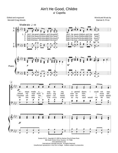 Ain't He Good, Children