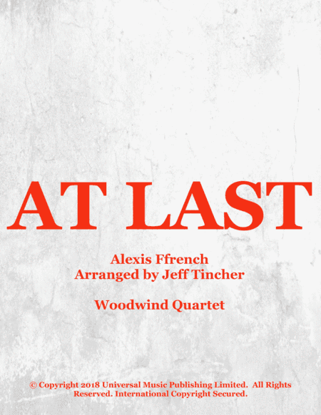 At Last (arr. Jeff Tincher)