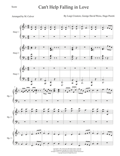 Can't Help Falling In Love (arr. Maryruth Culver)