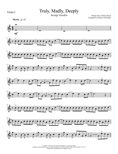 Truly, Madly, Deeply (arr. Kathryn Griesinger)