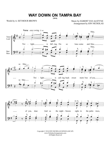 Way Down On Tampa Bay (arr. Jon Nicholas)