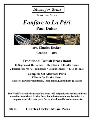 Fanfare to La Peri for Brass Band (arr. Charles Decker)