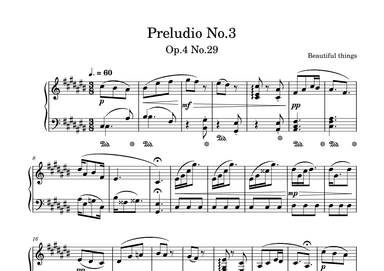 Preludio No.3-Beautiful things Op.4 No.29