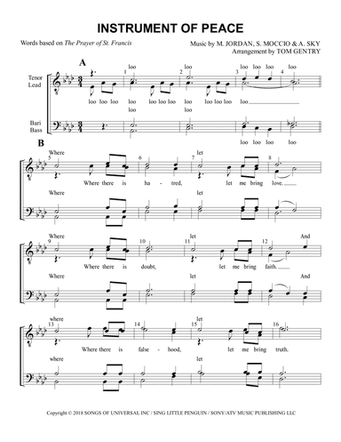 Instrument Of Peace (arr. Tom Gentry)