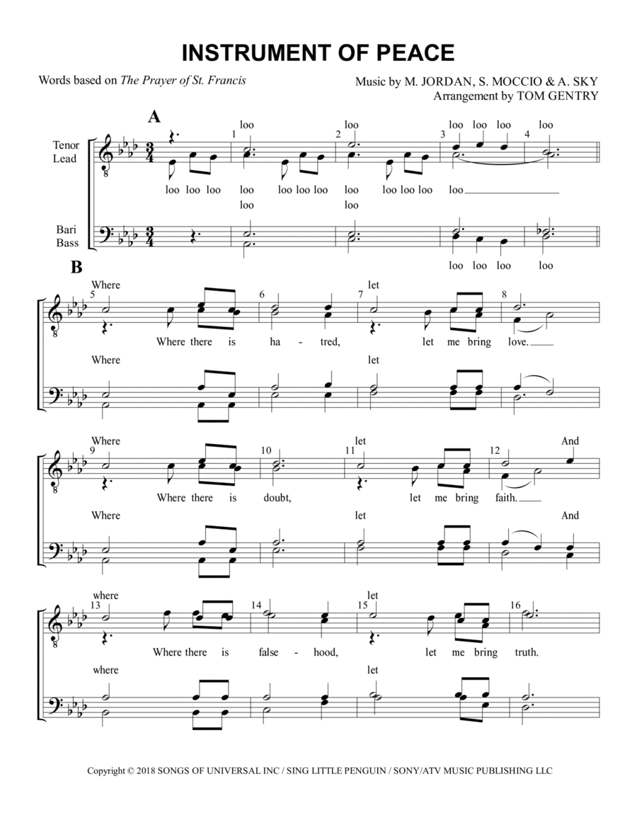 Instrument Of Peace (arr. Tom Gentry)