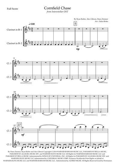 Cornfield Chase (arr. Fabio Britto)