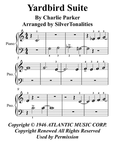 Yardbird Suite (arr. SilverTonalities)