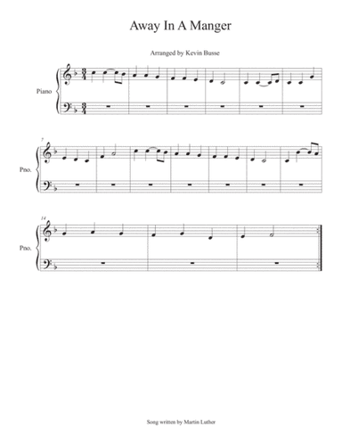 Away In A Manger - Piano (arr. Kevin Busse)