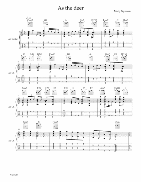 As The Deer (arr. Churchzician)