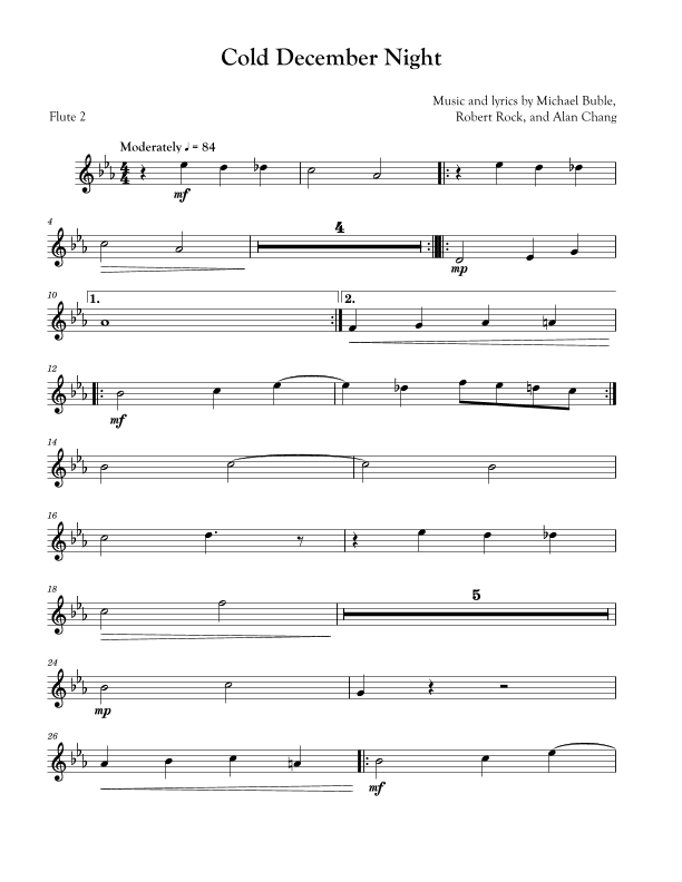 Cold December Night (arr. David Lartey)