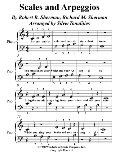 Scales And Arpeggios (arr. SilverTonalities)