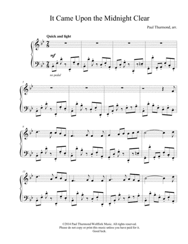 It Came Upon the Midnight Clear (arr. Paul Thurmond)
