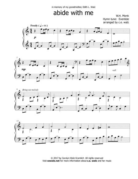 Abide with Me (arr. c.e.walz)