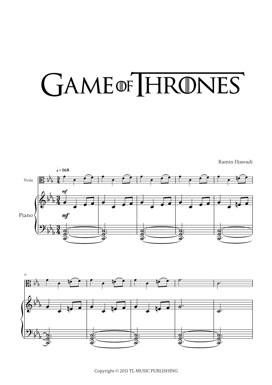Game Of Thrones (arr. Cadenza Editions)