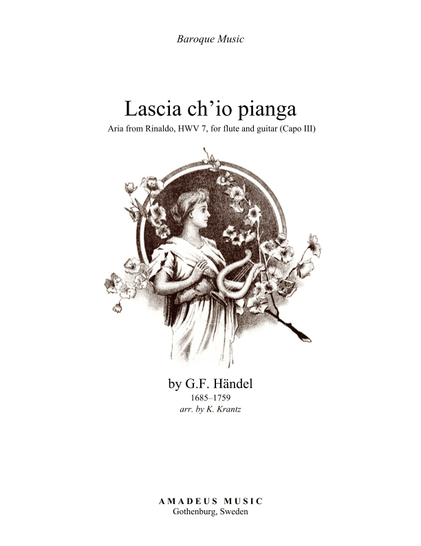 Aria - Lascia ch'io pianga for flute and guitar (arr. K. Krantz)