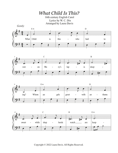 What Child Is This? (arr. Laura Davis)