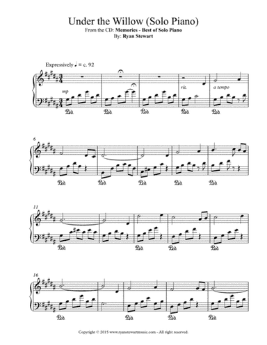 Under The Willow (Solo Piano)
