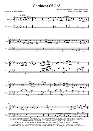 Goodness Of God (arr. Jhonata Lino)
