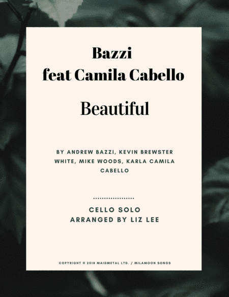 Beautiful (arr. Liz Lee - Cellomoji)