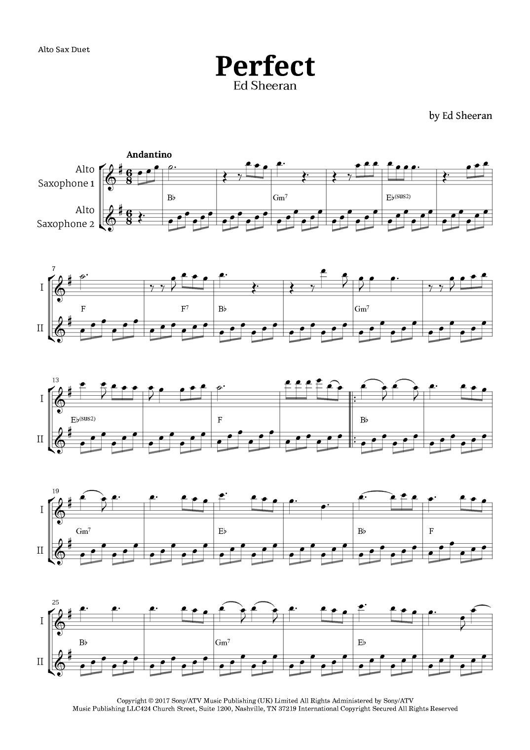 Perfect (arr. Langanho)
