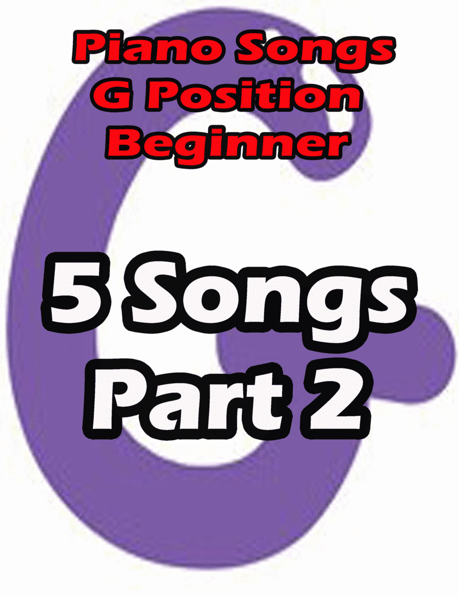 Piano songs in G position part 2