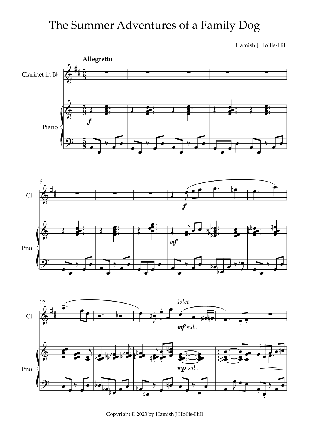 The Summer Adventures of a Family Dog